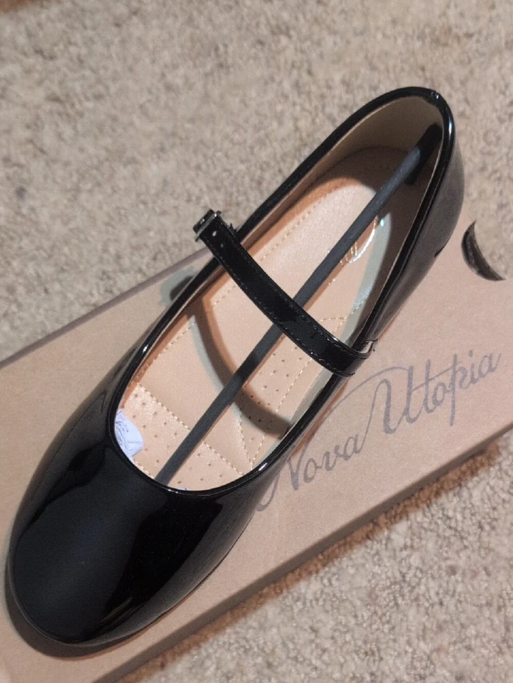 Girls' Black Patent Mary Jane Dress Shoe